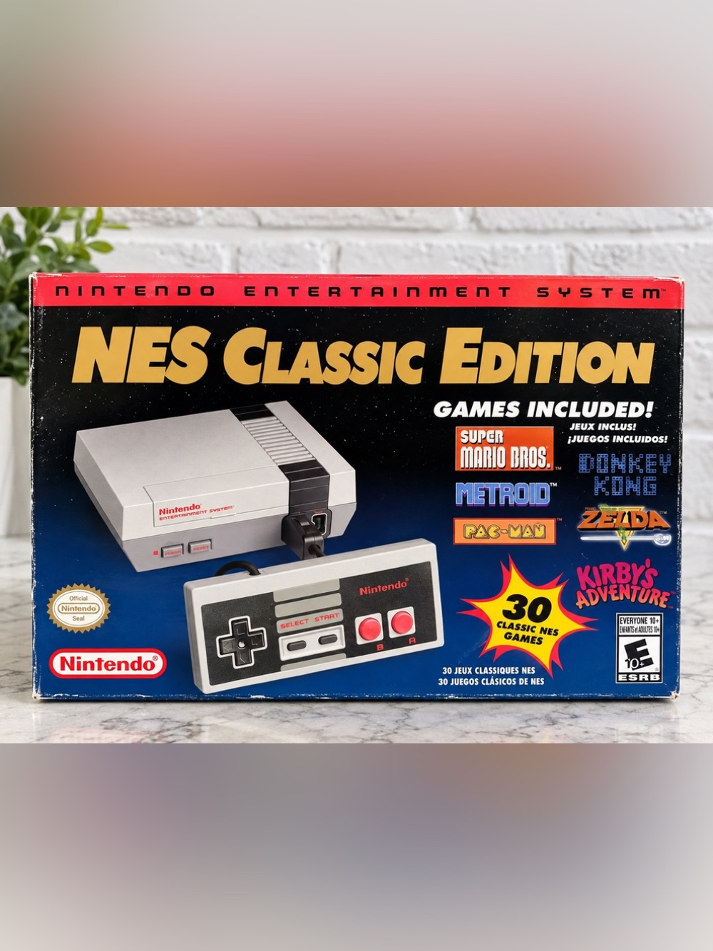 Nintendo Mini Classic Console in Gray, Black & Red